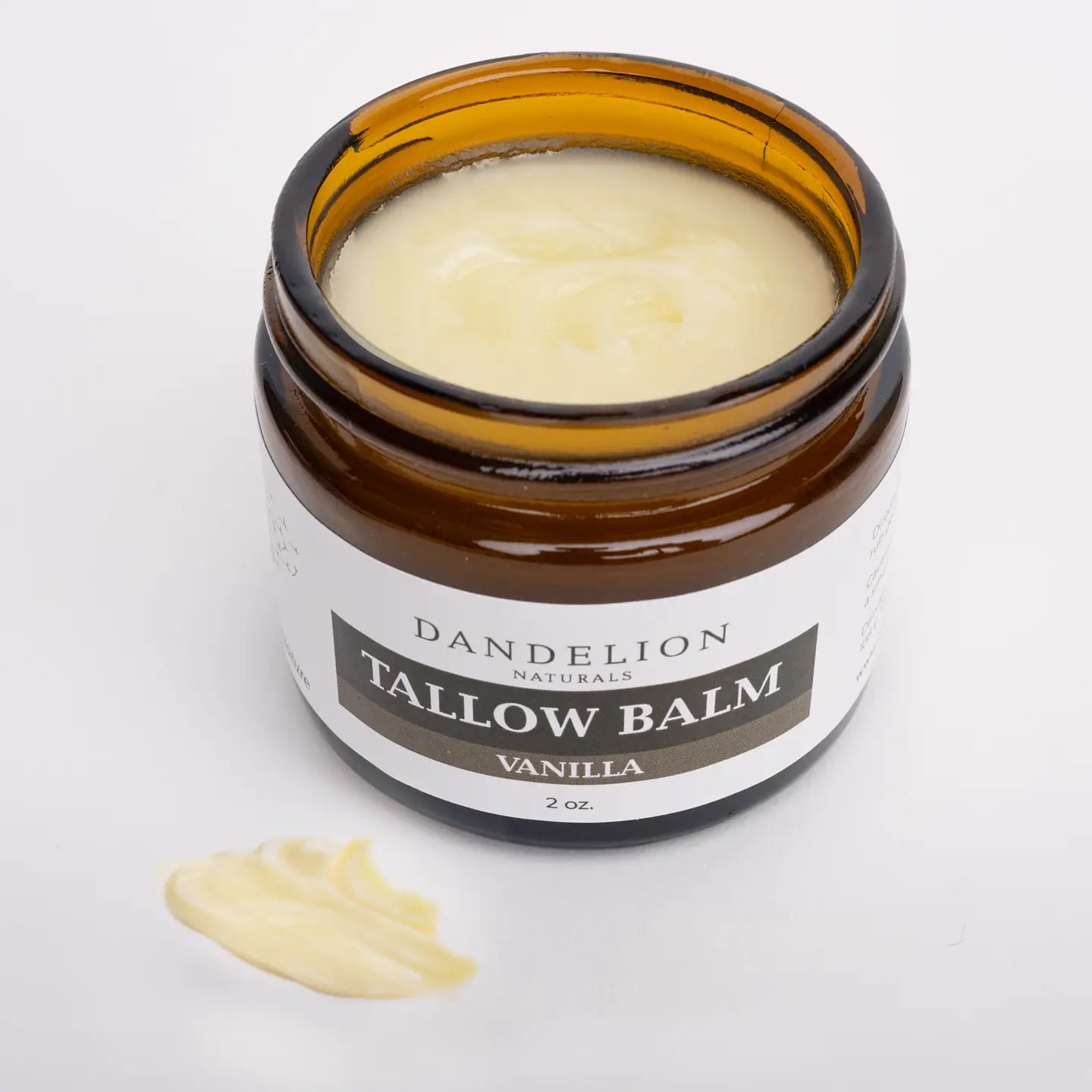 Grass Fed Tallow Balm with Organic Jojoba Oil & Vanilla
