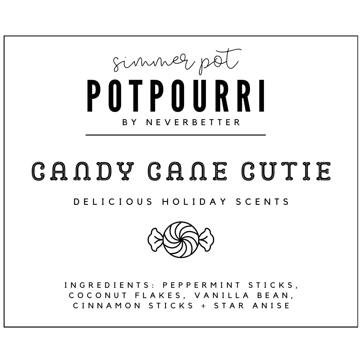 Candy Cane Cutie Simmer Pot Potpourri