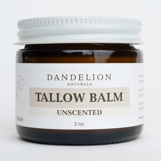 Unscented Grass Fed Tallow Balm with Organic Olive Oil