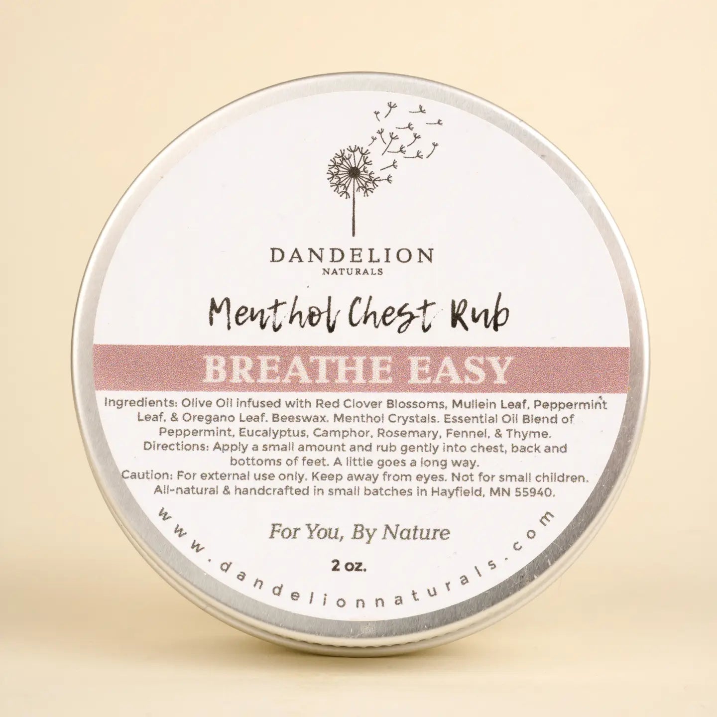 Breathe Easy Salve | Natural Vapor Rub | Chest Rub